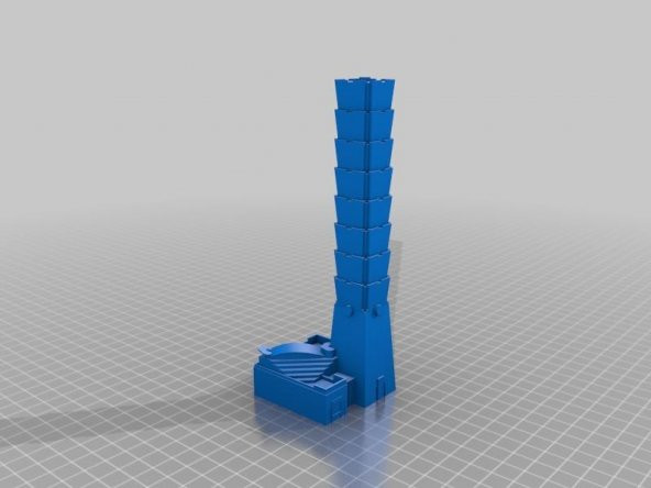Taipei 101 - Basit Versiyon (1/3333) Plastik Aparat - 9