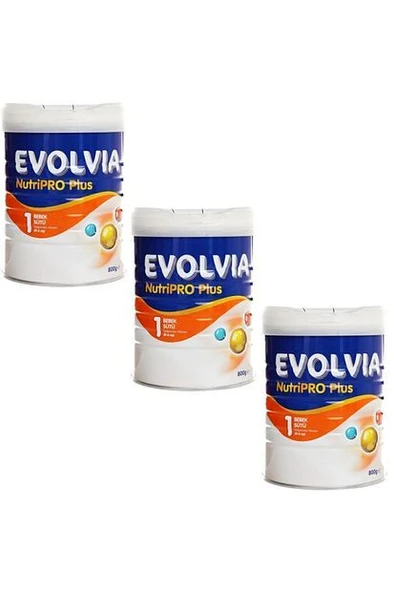 Evolvia NutriPro Plus 1 Devam Sütü 800gr-3 Adet ürün görseli