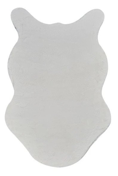 GÜMÜŞSUYU Deco Soft 15314 Beyaz Peluş Yıkanabilir Post Halı