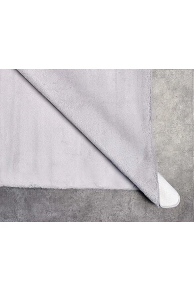 GÜMÜŞSUYU Deco Soft 15314 Gri Peluş Yıkanabilir Post Halı - 2