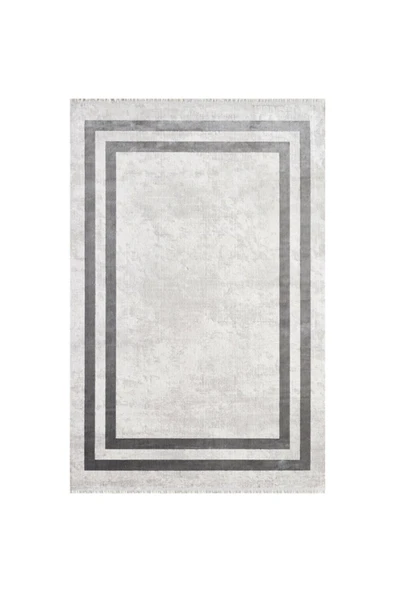 GÜMÜŞSUYU Black&brown 11297 Gri Doğal Iplik Viskon Halılar Modern Halılar Salon Halıları