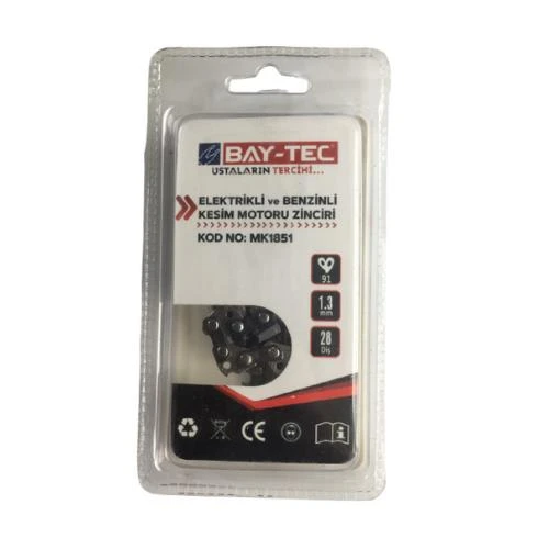 Bay-Tec MK1851 Elektrikli ve Benzinli Kesim Motoru Zinciri 28 Diş - 3