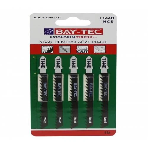 Bay-Tec Dekupaj Testere Ağzı T144D Ahşap 5 Li