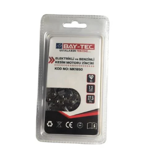 Bay-Tec MK1850 Elektrikli ve Benzinli Kesim Motoru Zinciri 27.5 - 3