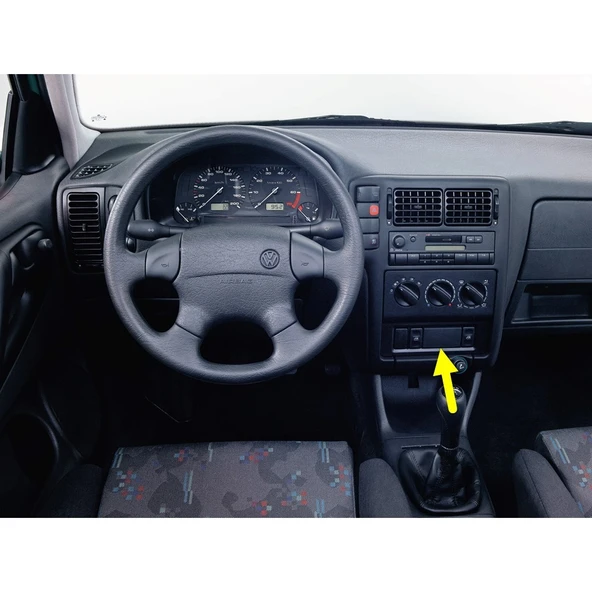 VW Polo HB 1994-2000 Düğme Çerçevesi Orta Kör Kapak 6N0858179A - 3
