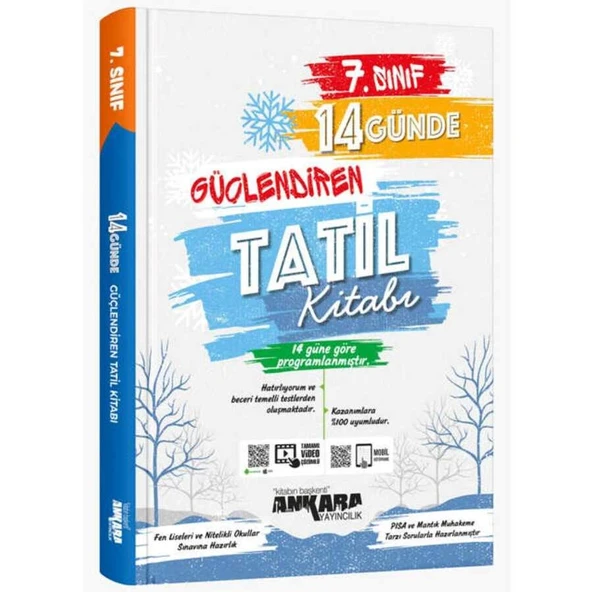 7. Sınıf 14 Günde Güçlendiren Tatil Kitabı Ankara Yayıncılık ürün görseli 1