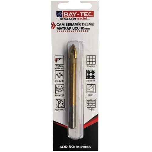 Bay-Tec MU1826 Cam Seramik Delme Matkap Ucu 10MM - 2