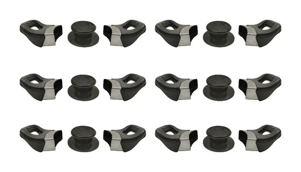 Nalburkent Tencere Tava Sahan Cam Ve Metal Kapak Kulpu Yasemin Lüks Tepeli Siyah 6 Set ürün görseli