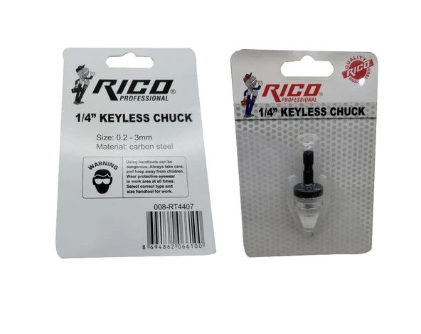 Rico RT4407 Bits Saplı Küçük Mandren Adaptörü 3 mm 1/4" - 3