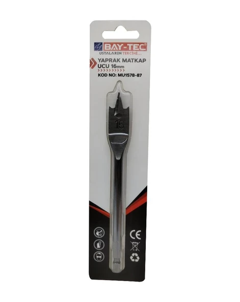 Bay-Tec MU1578-87 Yaprak Matkap Ucu 16 mm - 2