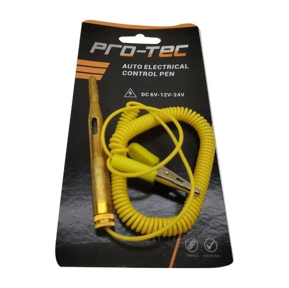 Pro-Tec Oto Kontrol Kalemi Spiral Kablolu 6-12-24 V - 2