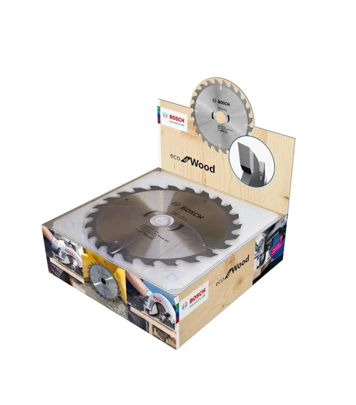 Bosch Eco For Daire Testere Ahşap Mdf Sunta Kesme Bıçağı 190mmx 2.2 24 Diş - 7