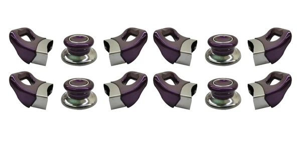 Tencere Tava Sahan Kulp ve Kapak Kulpu Yasemin Mor 4 Set ürün görseli