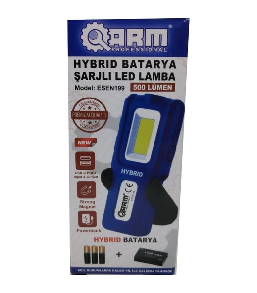 ARM Esen 199 Şarjlı Led Fener Power Bank 500 Lümen - 4