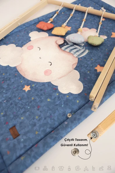 Ahşap Oyun Matı Moon - Resim 3