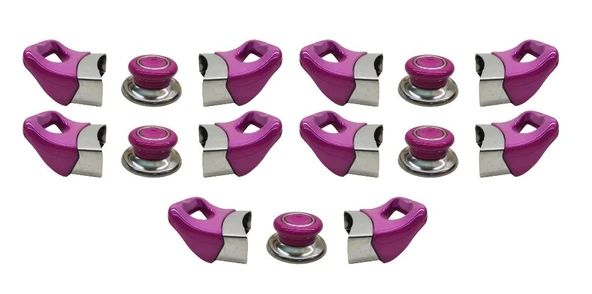 Tencere Tava  Sahan Kulp ve Kapak Kulpu Fuşya Pembe 5 Set ürün görseli