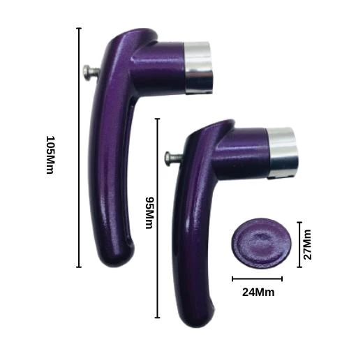 Çaydanlık Sapı Takımı Kulp Tutamak Seti Parlak Mor Yanmaz - Resim 2