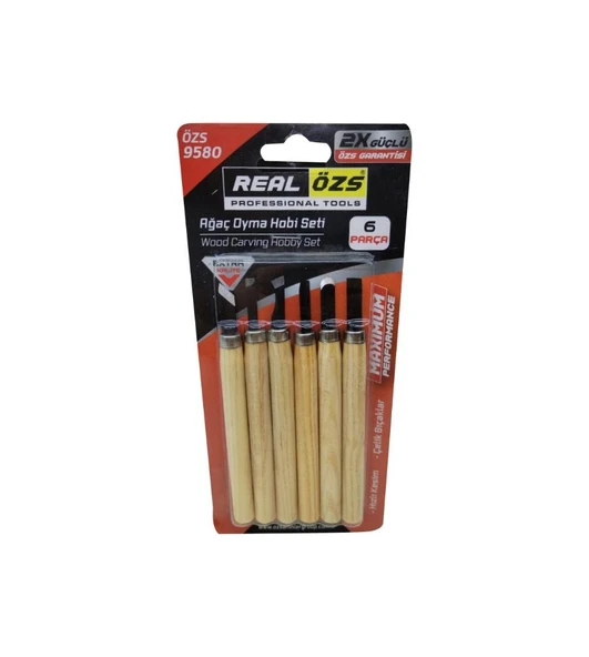 Real Özs Ağaç Oyma Hobi Seti 6 Parça ÖZS 9580 - 3