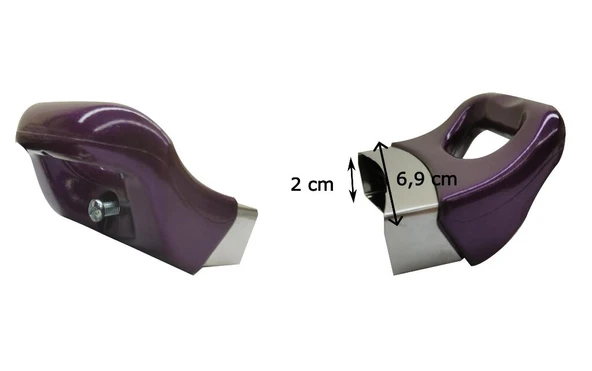 Tencere Tava Sahan Kulp ve Kapak Kulpu Yasemin Mor 4 Set - Resim 4