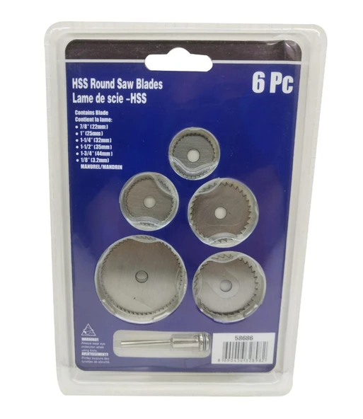 BN5 6 Parça Dremel Gravür Uç Takım Daire Testere Hss Kesici Disk - 4
