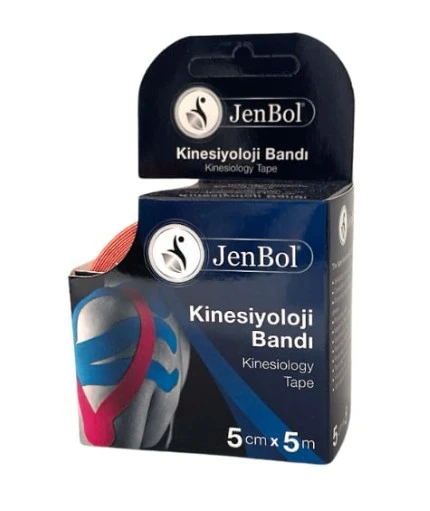 Jenbol Kinesiology Tape Ağrı Bandı 5 cm x 5 m - Turuncu - 1