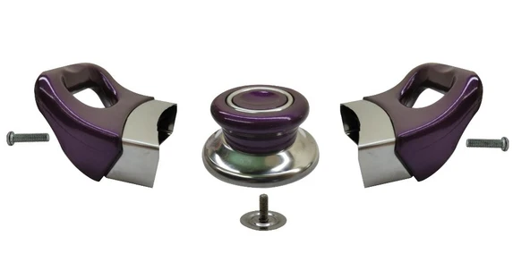 Tencere Tava Sahan Kulp ve Kapak Kulpu Yasemin Mor 1 Set - Resim 2