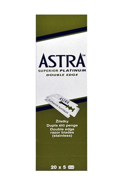 Astra Berber Bütün Traş Jileti Çift Taraflı 5x20 (100Adet) - 2