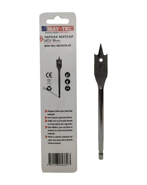 Bay-Tec MU1578-87 Yaprak Matkap Ucu 16 mm - 3