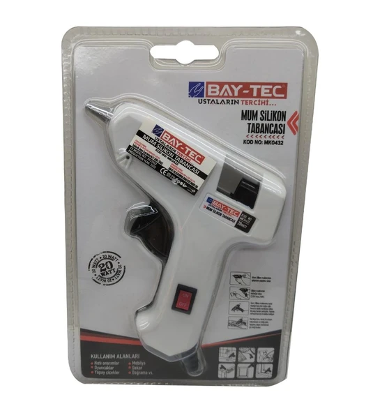 Bay-Tec Mum Silikon Tabancası İnce 20W MK0432 - 2
