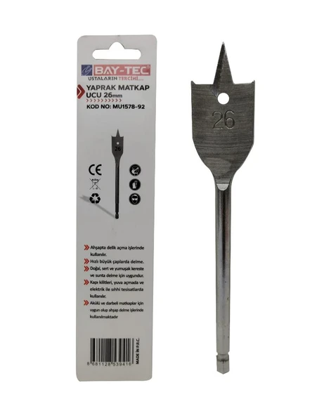Bay-Tec MU1578-92 Yaprak Matkap Ucu 26 mm - 3