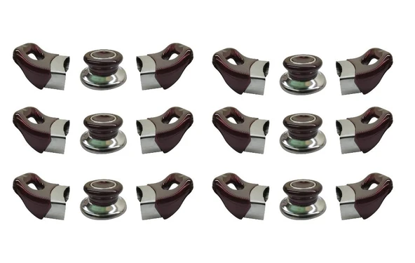 Nalburkent Tencere Tava Sahan Kulp Kapak Kulpu Vişne Bordo 6 Set ürün görseli