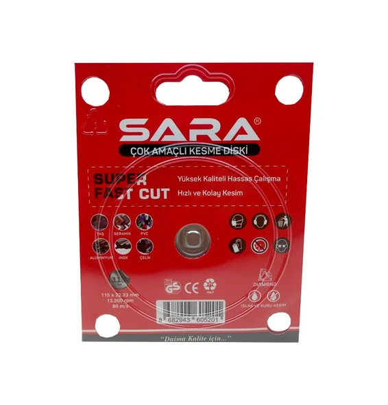 Sara S759 Çok Amaçlı Kesme Diski 115mm - 4