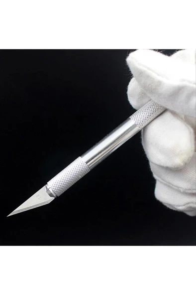 BN5 Hobi Gravür Ahşap Oyma Şekil Verme Maket Bıçak Neşter Seti - 4