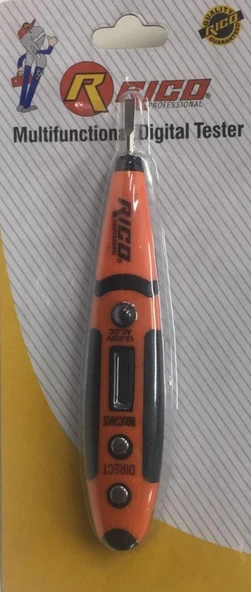 Rico Çok Fonksiyonlu Dijital Kontrol Kalemi AC DC Voltaj RC-0006 - 2