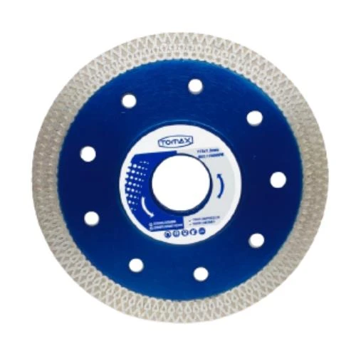 Nalburkent Tomax Hassas Kesici Çaprazlı Granit Mermer Taş Beton Seramik Mavi 115X1.3 10X22.23MM