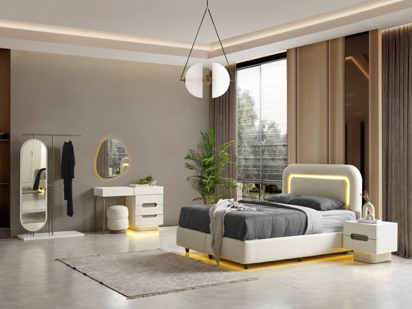 ELEGANTE MDF YATAK ODASI TAKIMI - Resim 5