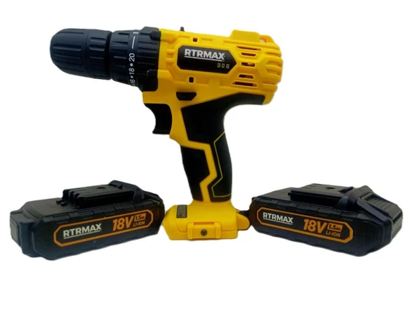RtrMax Rtm 350 Şarjlı Matkap Li-On 18 V 2 Akülü - 5
