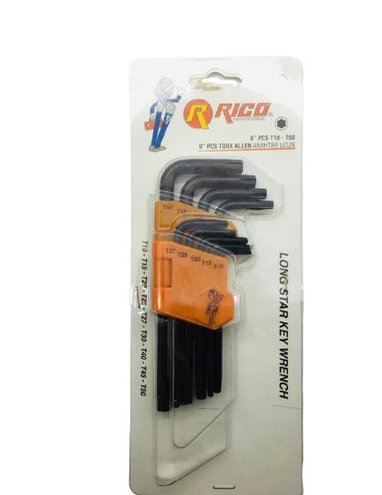 Rico RC0207 Vakumlu Torx Uzun Alyan Anahtar Seti 9 Parça T10-T50 - 2