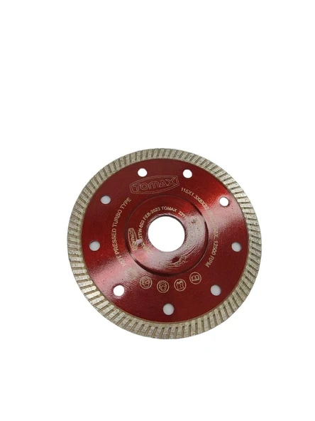 Tomax Granit Mermer Seramik Kesme Diski Kırmızı 115x1,3x8x22.23mm - 2