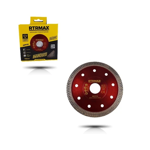 Rtrmax REP115 Çarpraz Diş Elmas Testere Kesici Disk 115x22Mm - 2