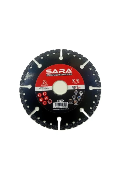 Sara S759 Çok Amaçlı Kesme Diski 115mm - 2