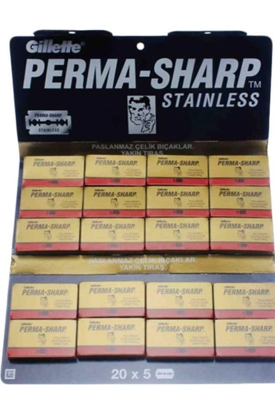 Permasharp Çift Taraflı Yaprak Jilet Traş Bıçağı (100Adet) - 2