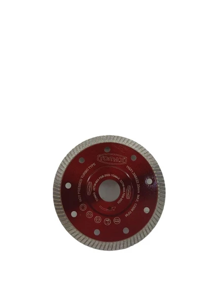 Tomax Granit Mermer Seramik Kesme Diski Kırmızı 115x1,3x8x22.23mm