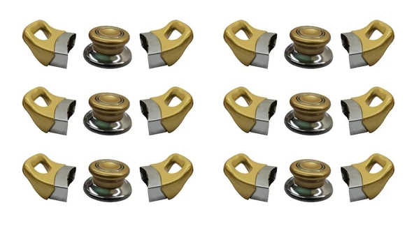 Tencere Tava Sahan Kulp ve Kapak Kulpu Altın Sarı Gold 6 Set ürün görseli