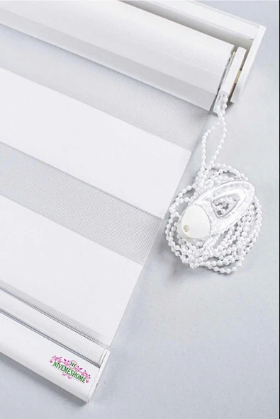 NİVEMESHOME BAMBU EKRU ZEBRA STOR PERDE - 2