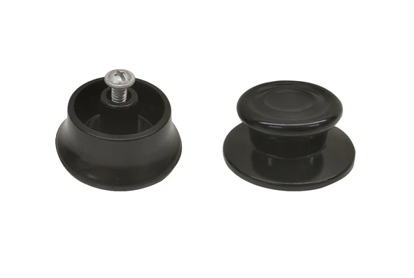 Nalburkent Tencere Cam Ve Metal Kapak Kulpu Lüks Siyah 8 Li - Resim 4