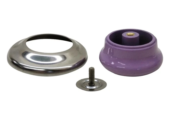 1 Adet Lila Tencere Tava Sahan Cam / Metal Kapak Kulpu - Resim 2