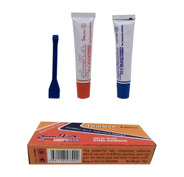 Baybond Çift Karışım Soğuk Kaynak Macun Yapıştırıcı 18 Gr - 3