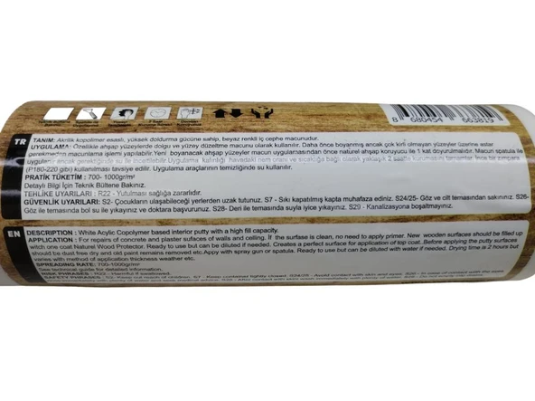 Pass Pratik Kullanıma Hazır Beyaz Ahşap Duvar Macunu 750 ml - 4