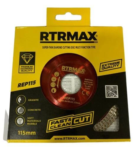 Rtrmax REP115 Çarpraz Diş Elmas Testere Kesici Disk 115x22Mm - 3